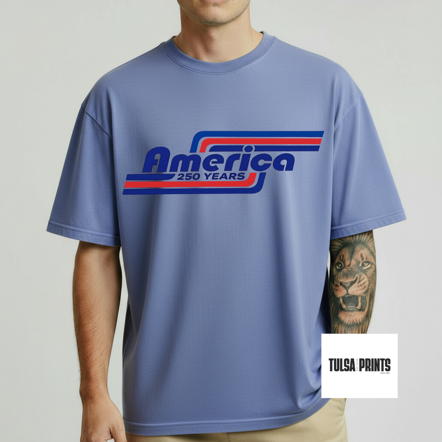 DTF AMERICA 250 RETRO TRANSFER