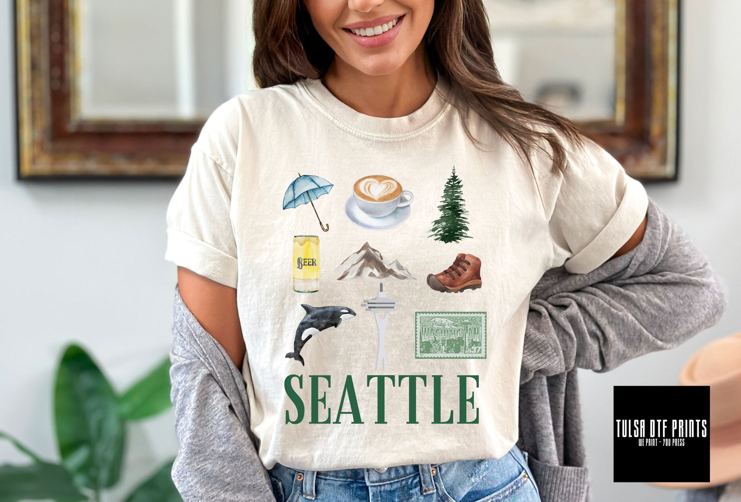 DTF SEATTLE COLLAGE TRANSFER