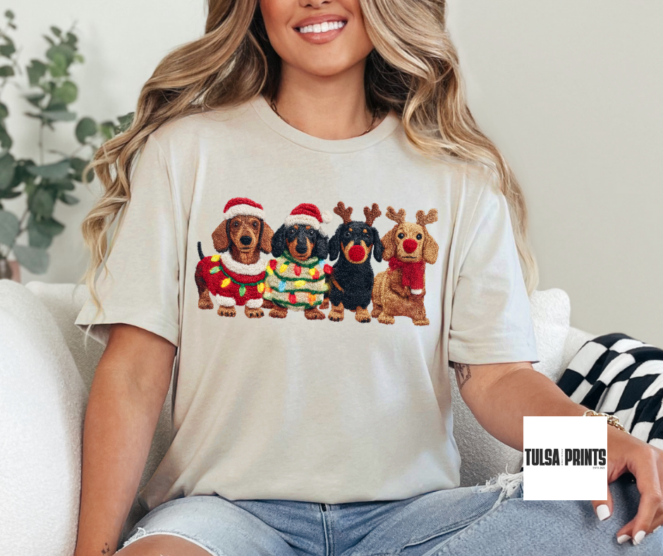DTF SANTAS LITTLE SAUSAGE SQUAD TRANSFER