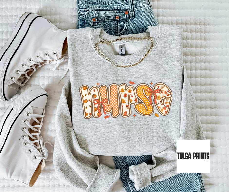 DTF FALL NURSE VIBES TRANSFER