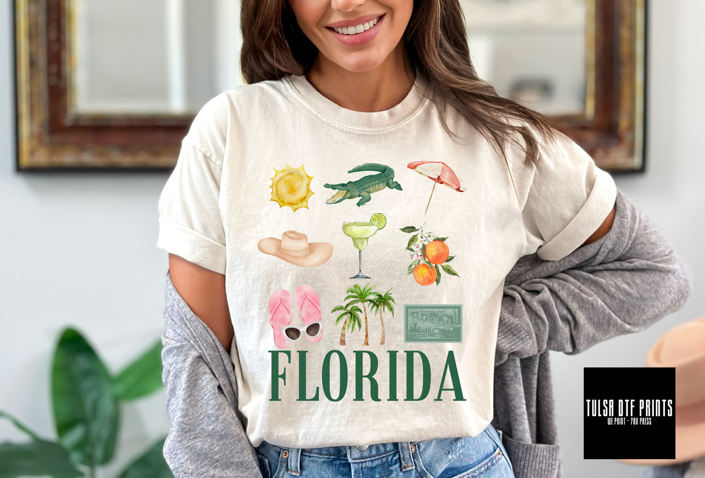 DTF FLORIDA COLLAGE TRANSFER