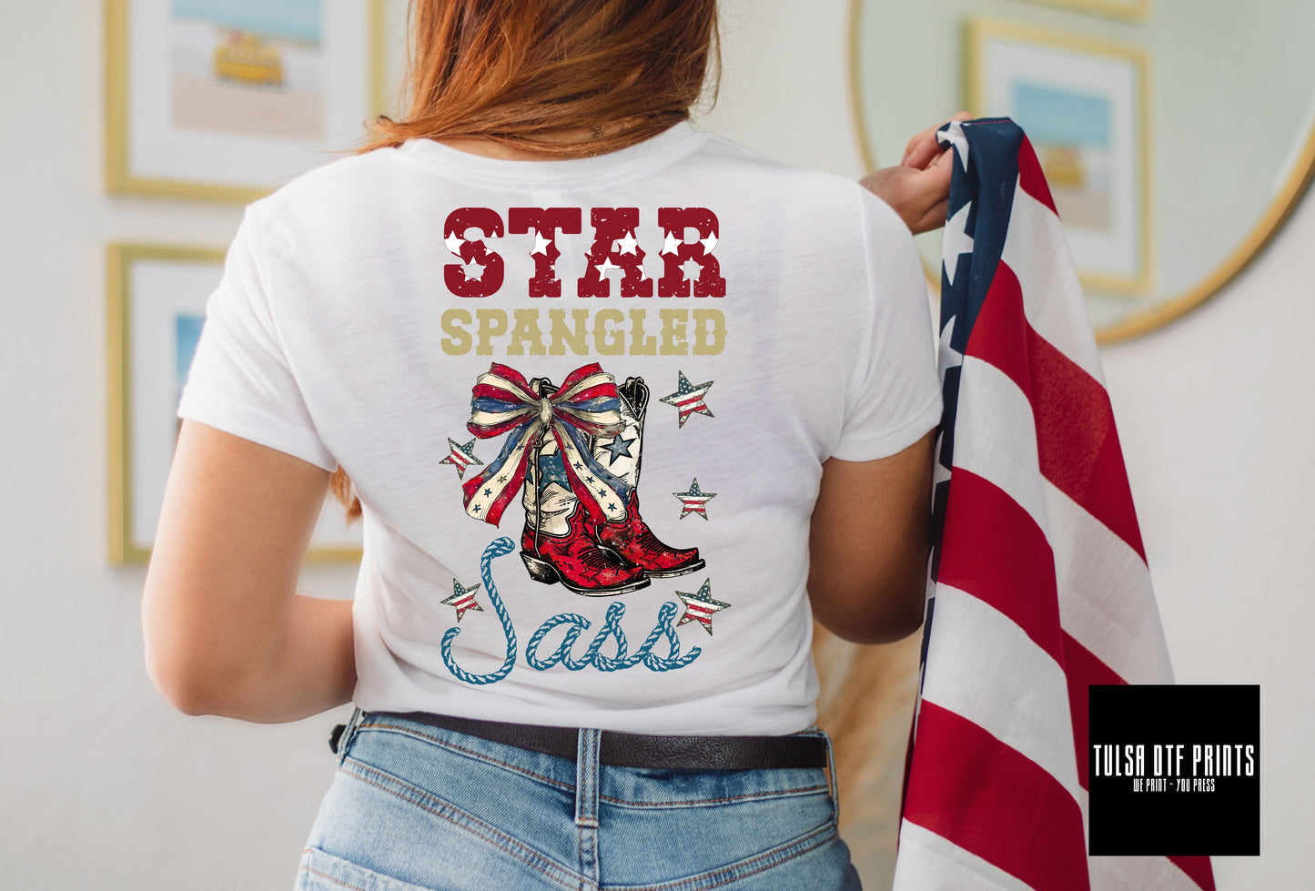 DTF STAR SPANGLED SASS TRANSFER