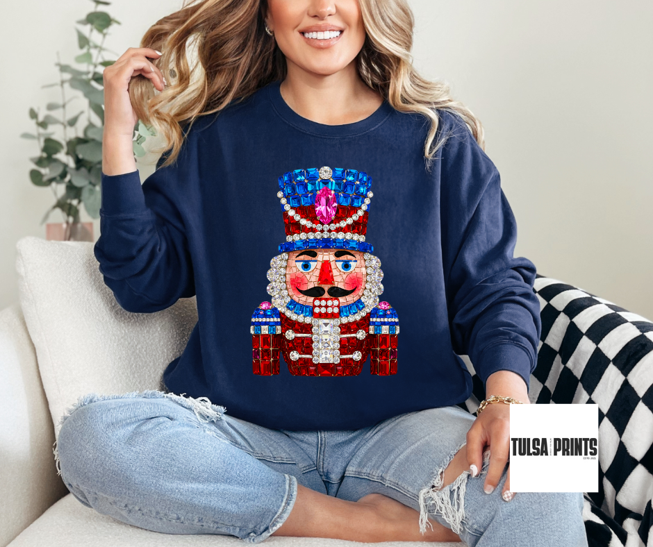 DTF BEDAZZLED NUTCRACKER TRANSFER