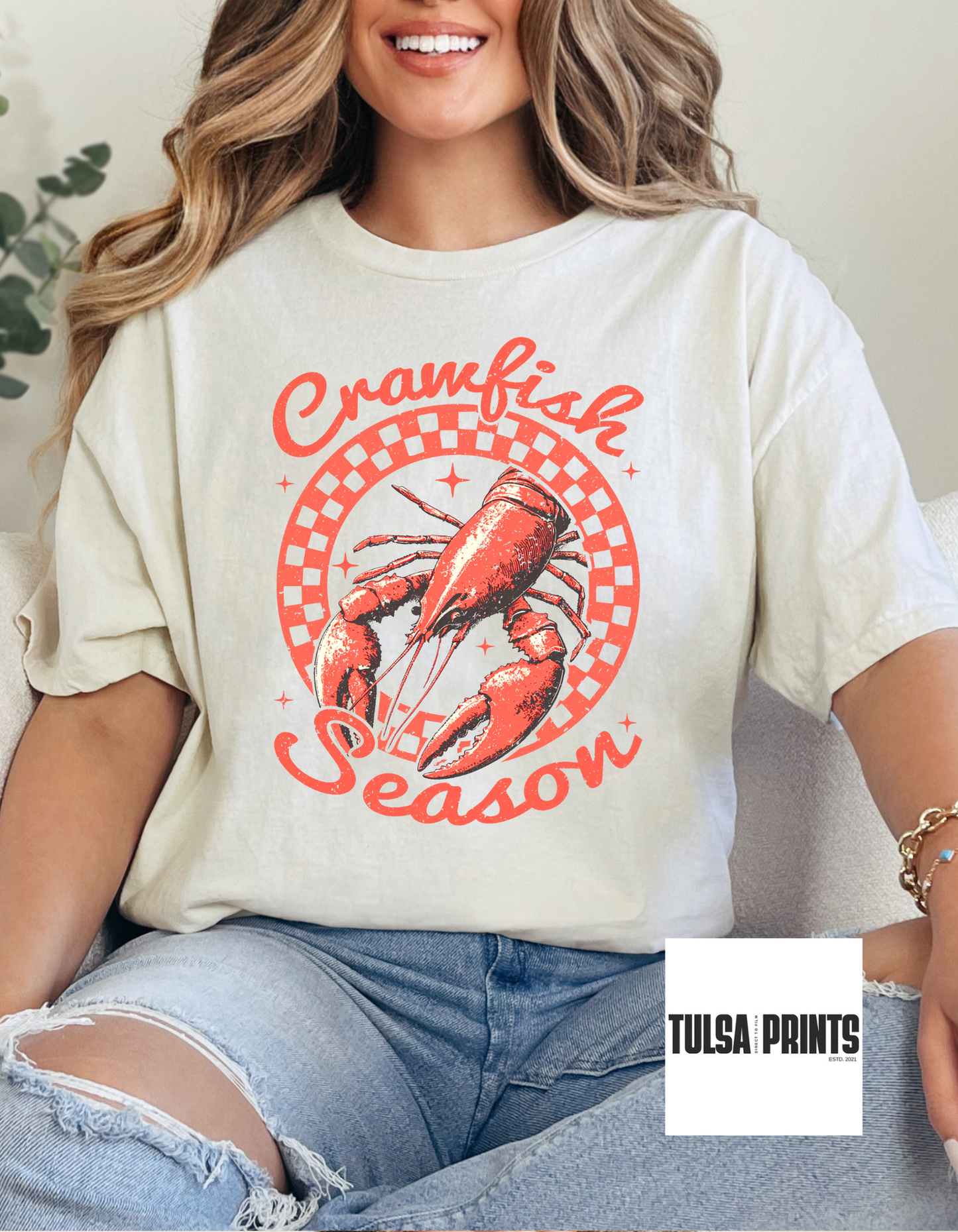 DTF RETRO CRAWFISH SEASON TRANSFER