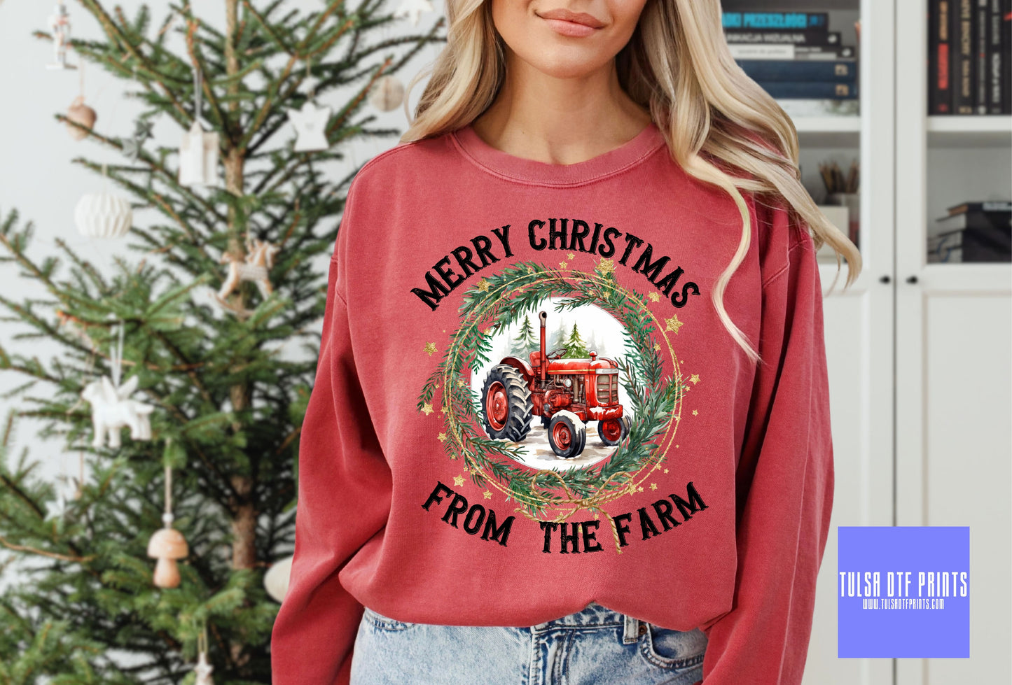 DTF MERRY CHRISTMAS FROM THE FARM TRANSFER