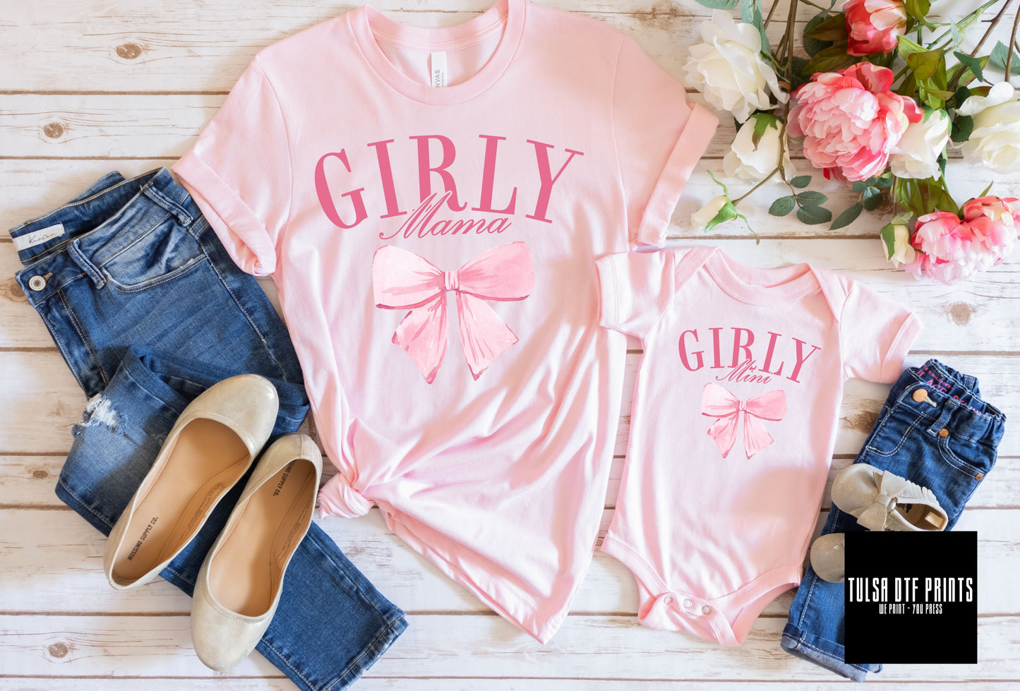 DTF GIRLY MAMA COQUETTE BOW TRANSFER
