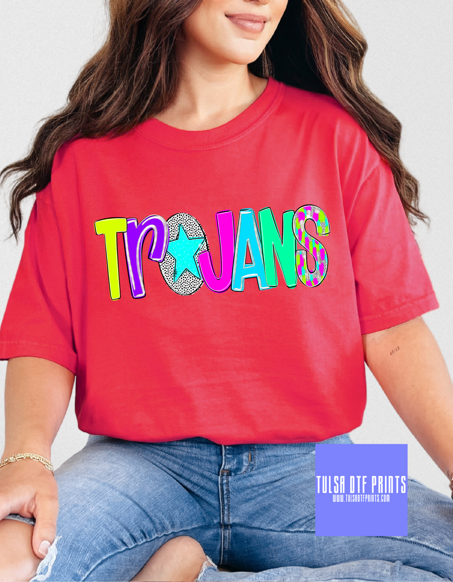 DTF GAME DAY MASCOT NEON ALPHA (MULITPLE OPTIONS)TRANSFER