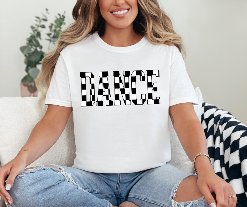 DTF RETRO CHECKER DANCE COLLECTION TRANSFER (4 COLORS AVAIL.)