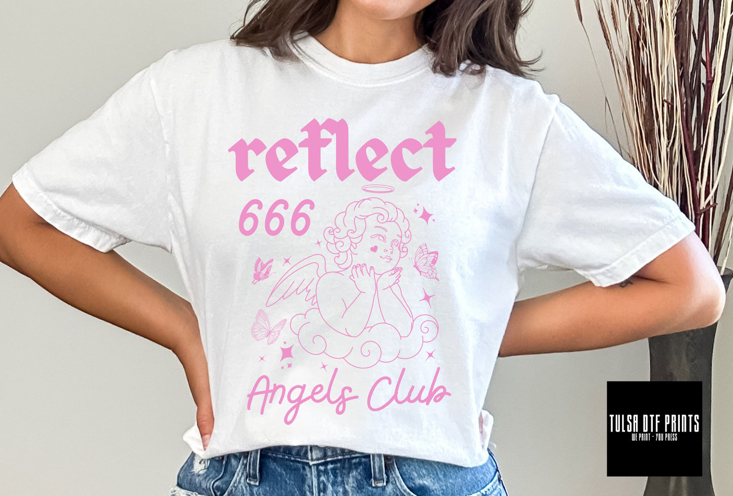 DTF REFLECT 666 ANGEL NUMBER TRANSFER