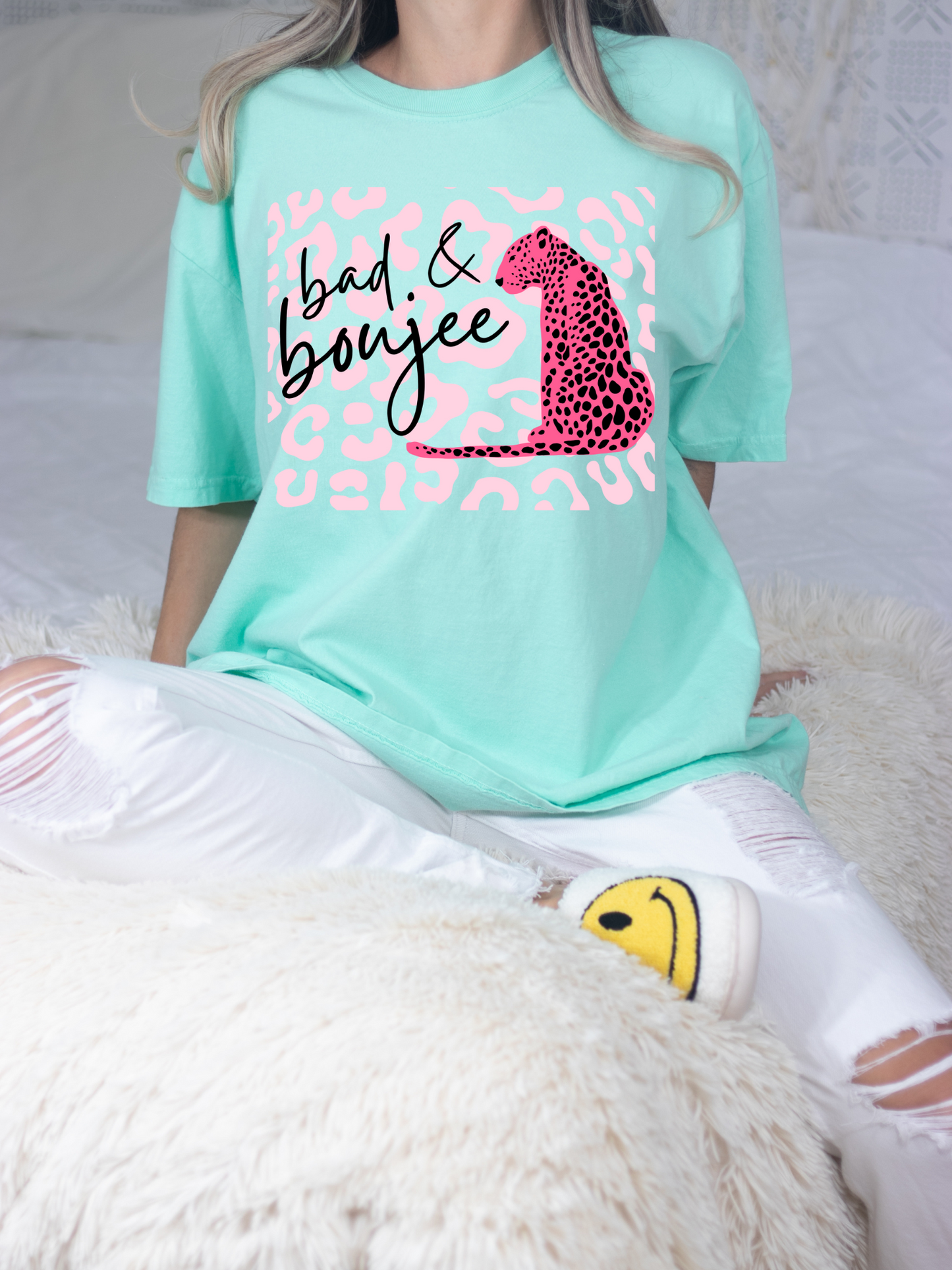 DTF BAD & BOUJEE PINK LEO PANTHER TRANSFER