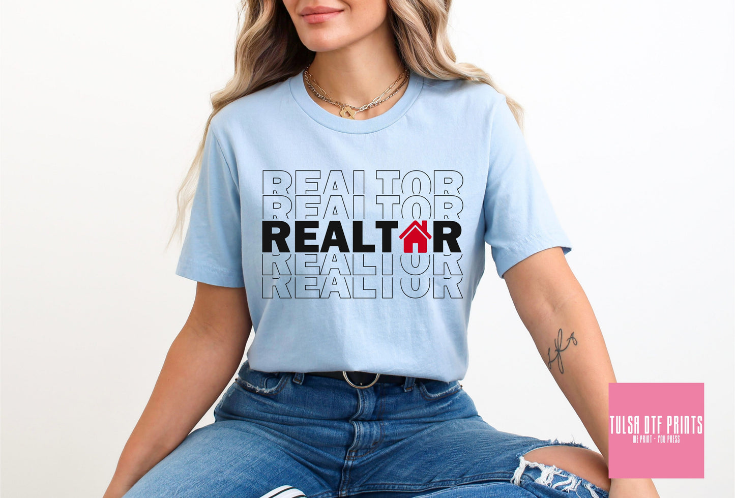 DTF REALTOR STACKED TEXT TRANSFER