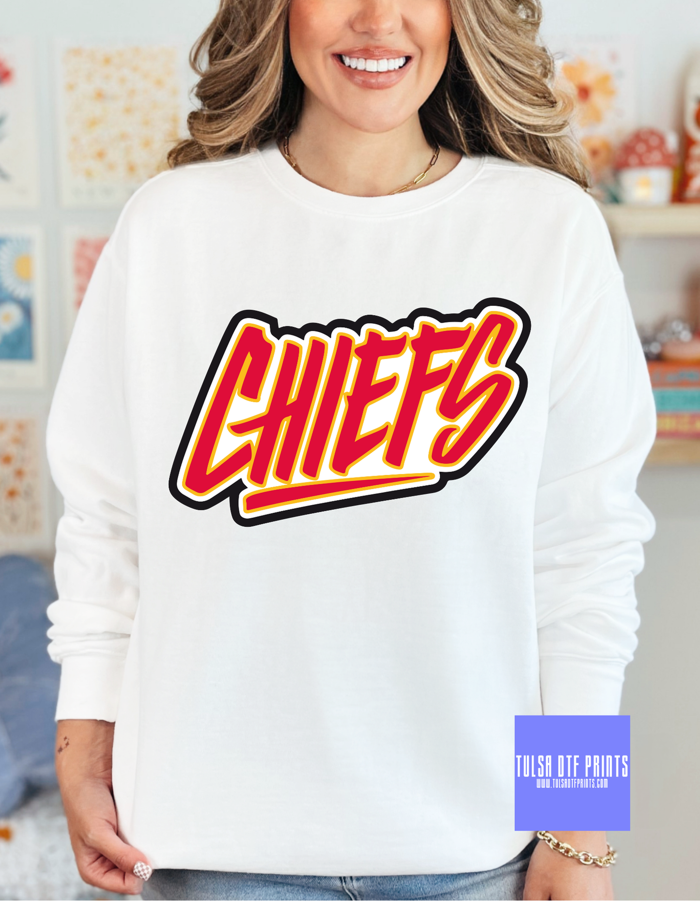 DTF CHIEFS SPRAYPAINT FONT TRANSFER