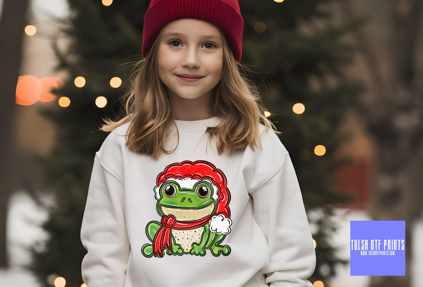 DTF CHRISTMAS FROG TRANSFER