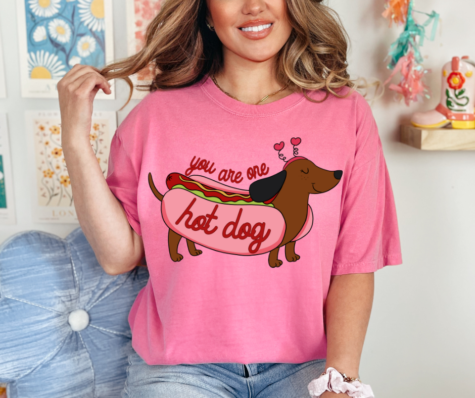 DTF SIZZLING VALENTINE DOG TRANSFER