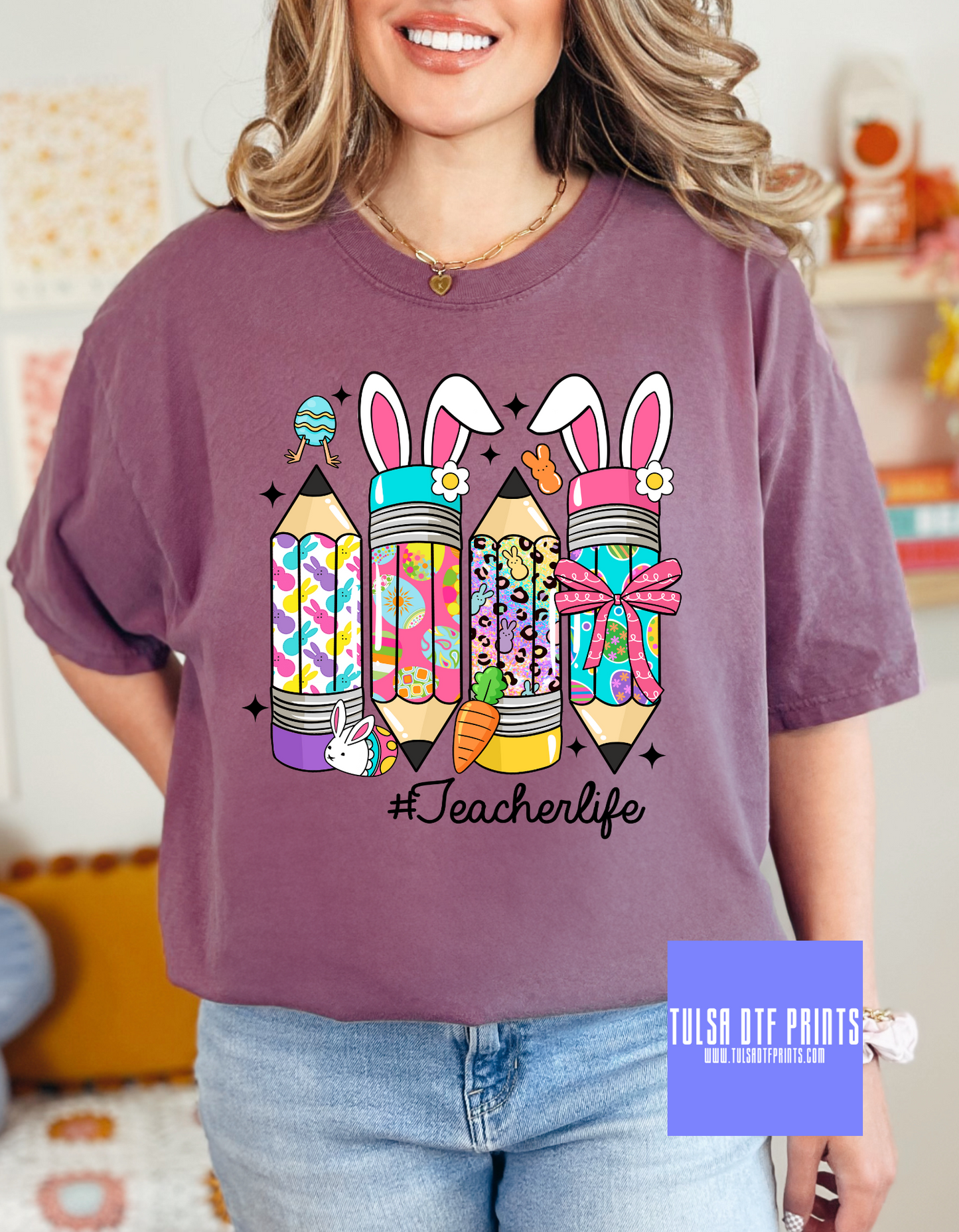 DTF EASTER TEACHER LIFE TRANSFER