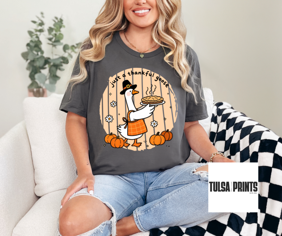 DTF JUST A THANKFUL GOOSE TRANSFER