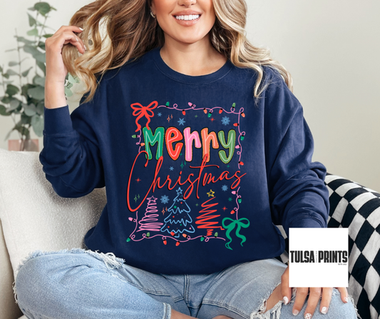 DTF MERRY DOODLES TRANSFER