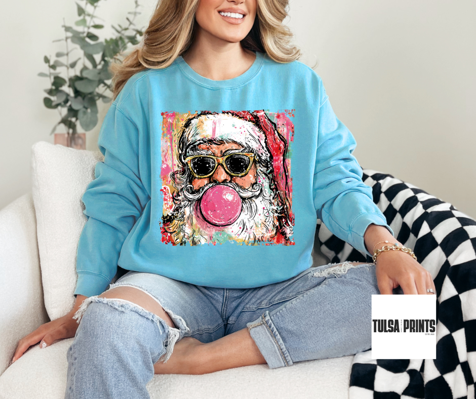 DTF SANTA CLAUS PAINTING TRANSFER