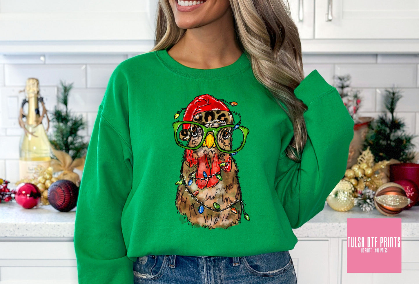DTF CHRISTMAS CHICKEN TRANSFER