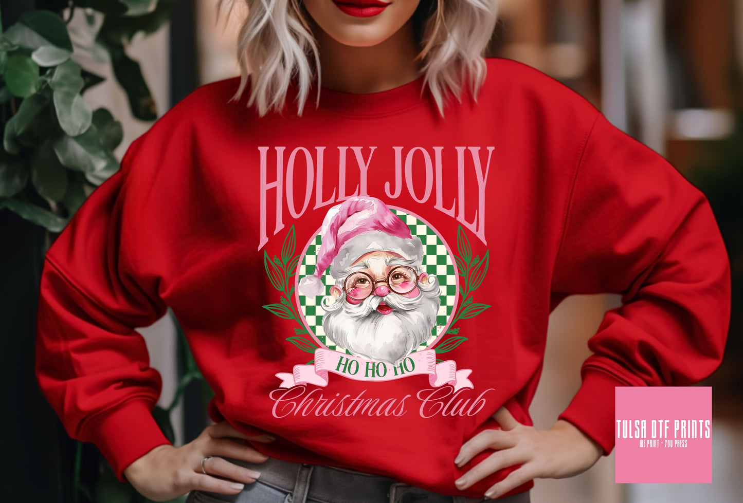 DTF HOLLY JOLLY CHRISTMAS CLUB TRANSFER