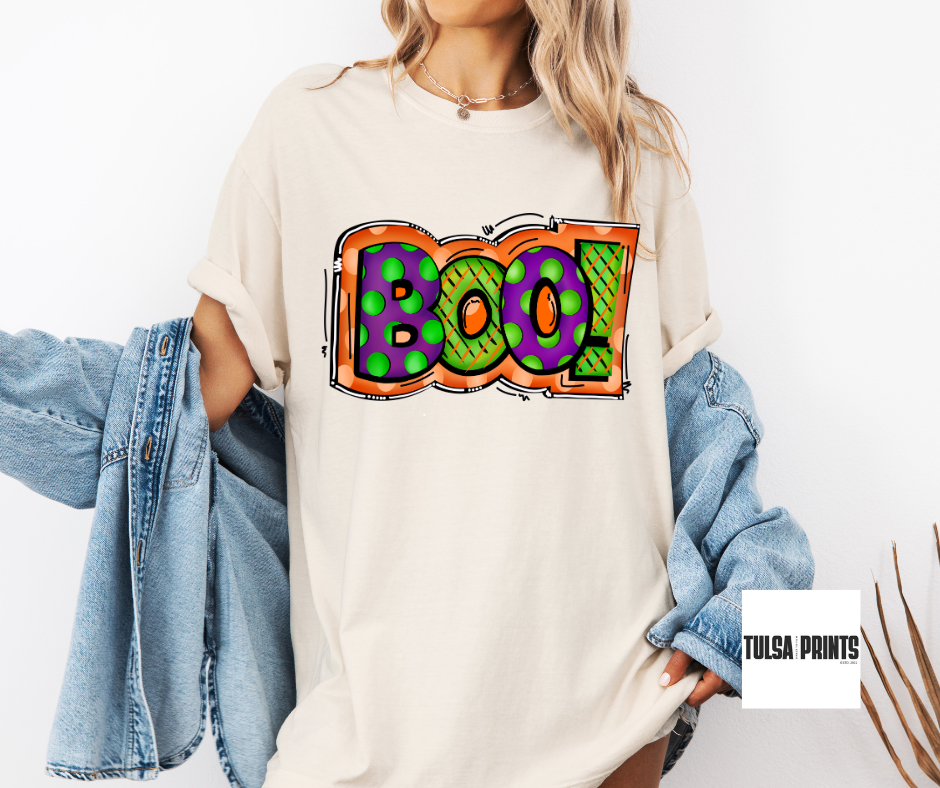 DTF BIG BRIGHT BOO TRANSFER