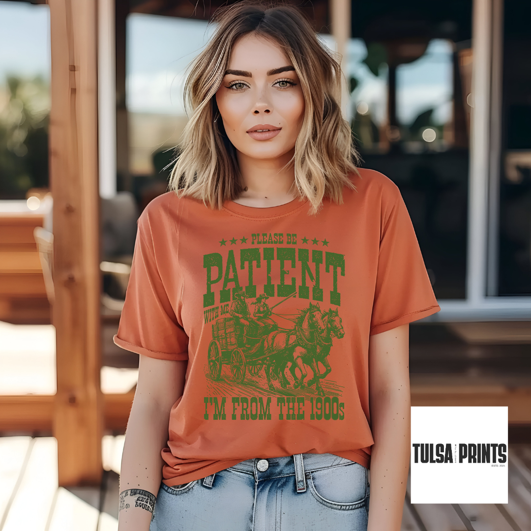 DTF I'M FROM THE 1900S COWBOY WESTERN (4 COLORS AVAIL.) TRANSFER