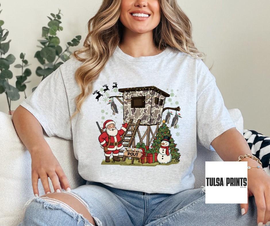 DTF SANTAS COMING BETTER NOT POUT TRANSFER