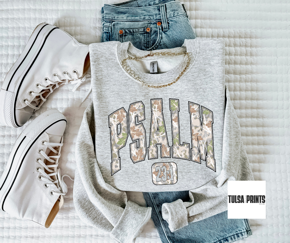 DTF CAMO PSALMS 23:1 TRANSFER