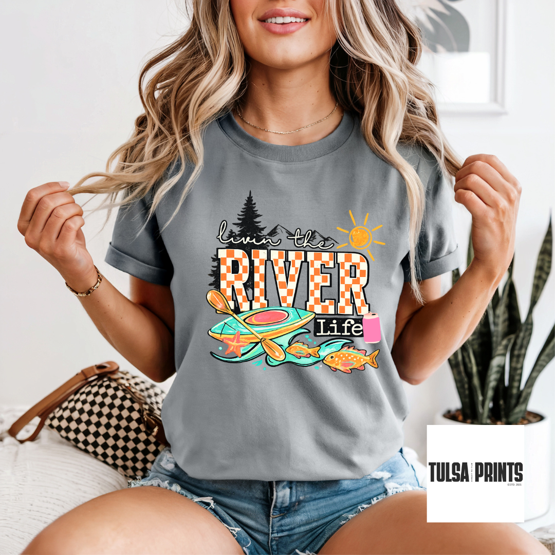 DTF LIVING THE RIVER LIFE TRANSFER