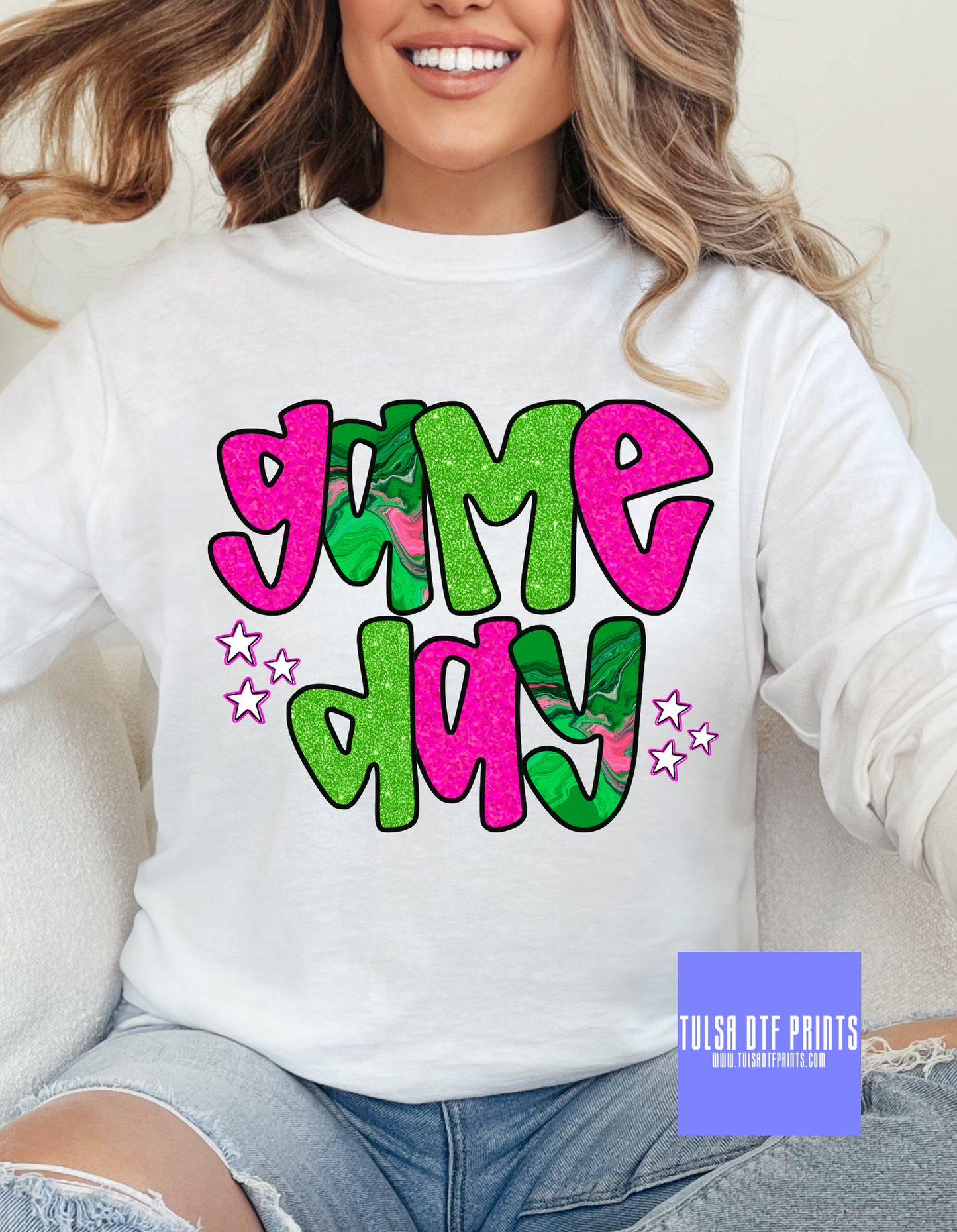 DTF GAME DAY BRUSHSTROKE (MULITPLE COLORS) TRANSFER