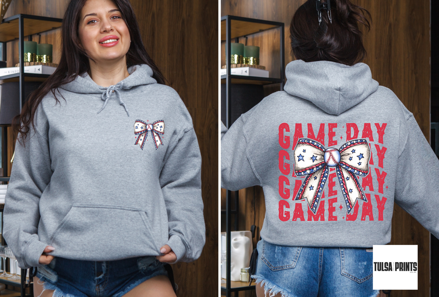 DTF BASEBALL GAME DAY COQUETTE W/ POCKET TRANSFER