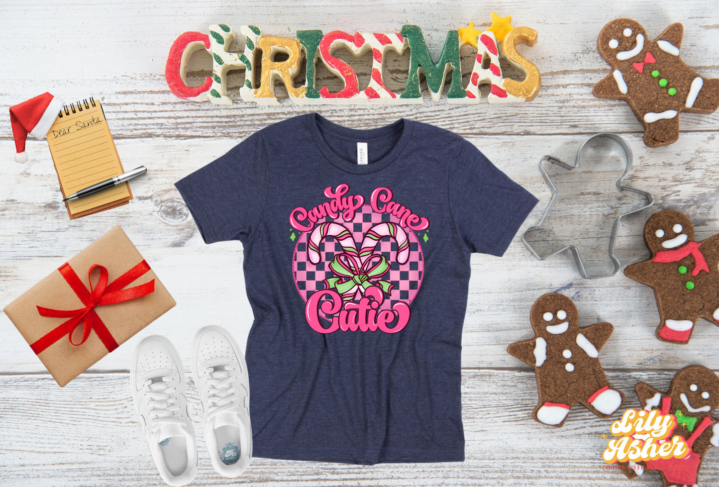 DTF CANDY CANE CUTIE TRANSFER