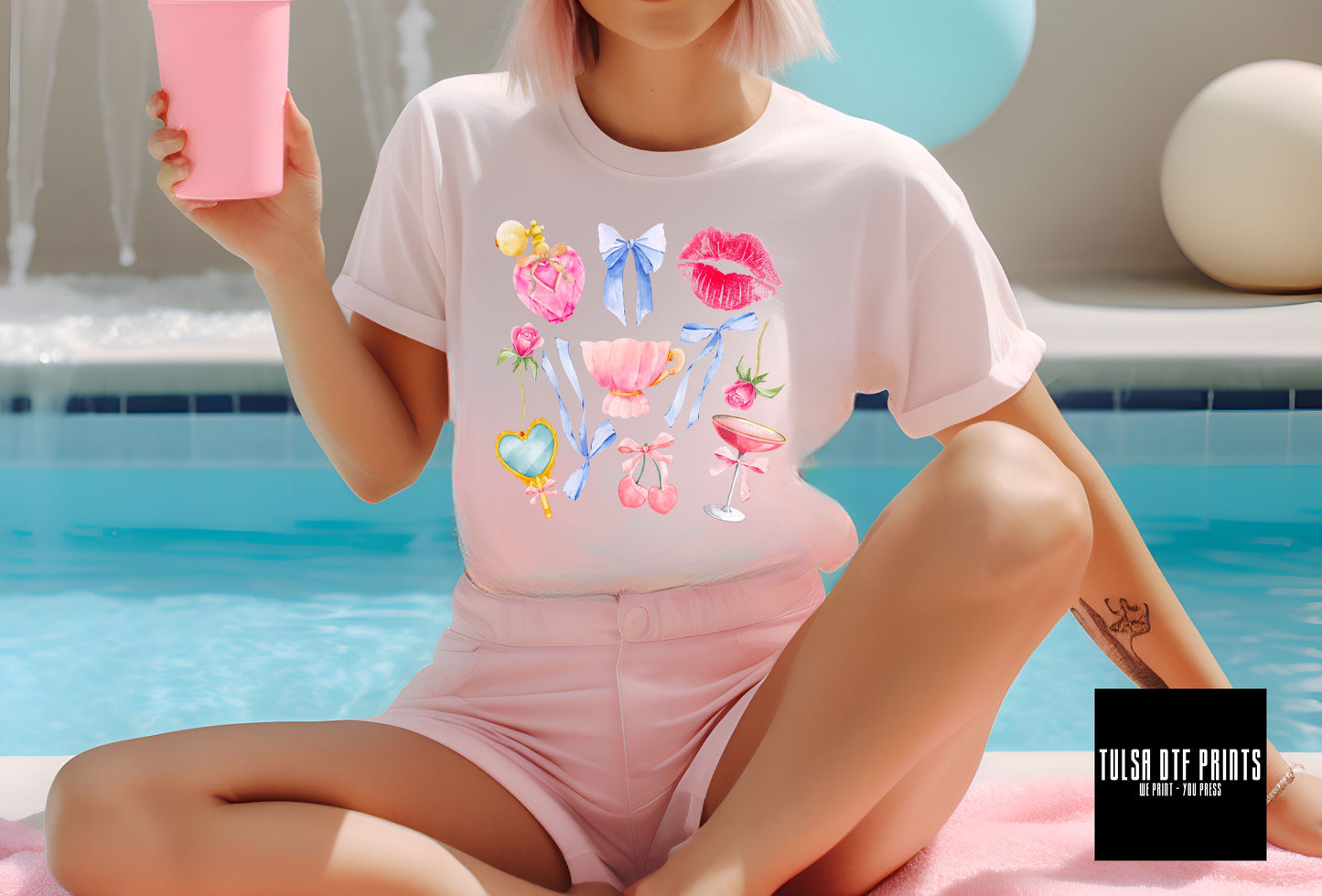 DTF COQUETTE VIBES TRANSFER