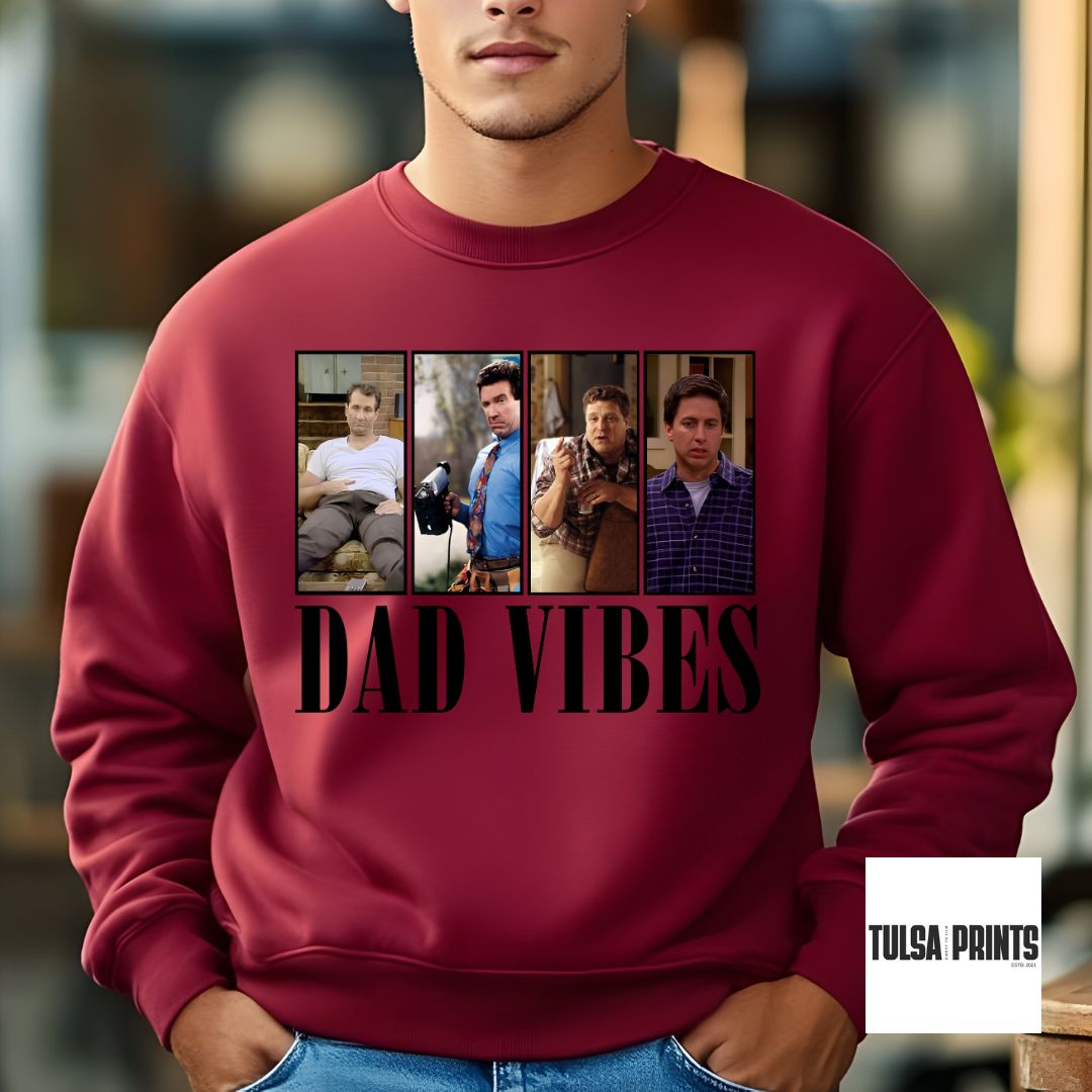 DTF DAD VIBES TRANSFER