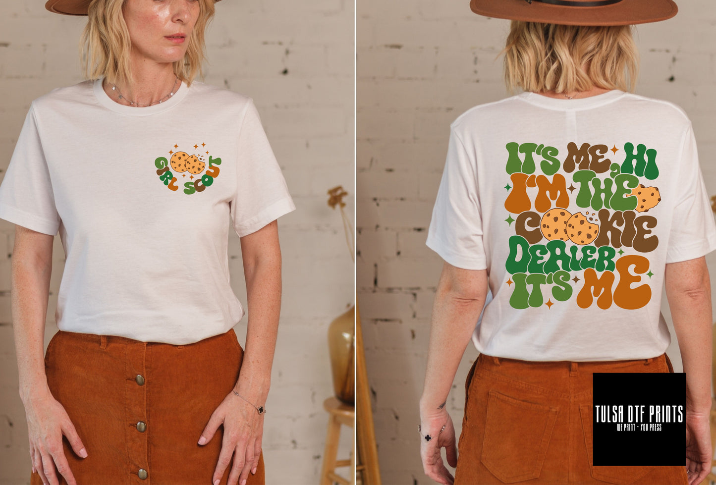 DTF GIRL SCOUT COOKIE DEALER W/ POCKET TRANSFER