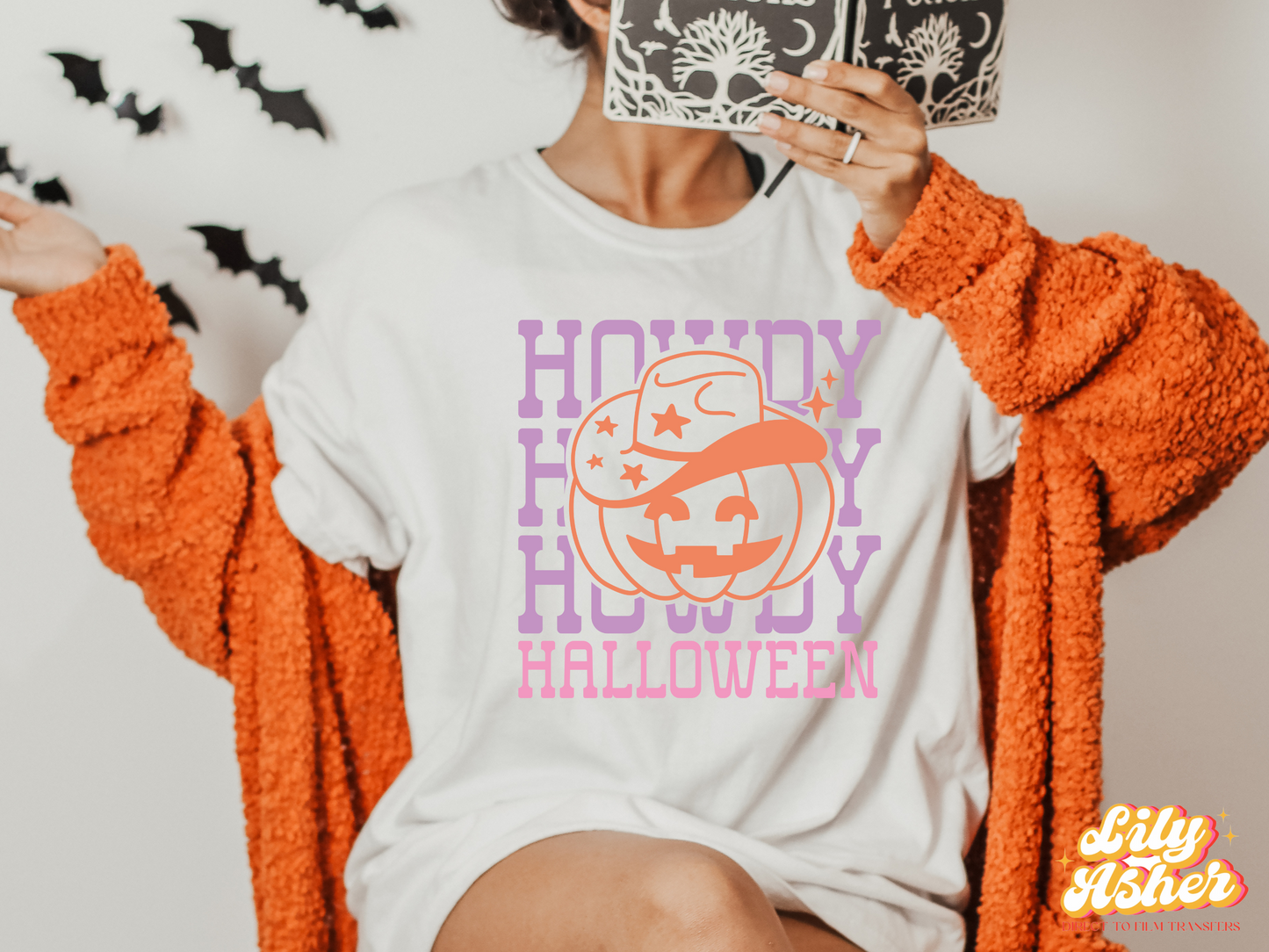 DTF HOWDY HALLOWEEN RETRO TRANSFER