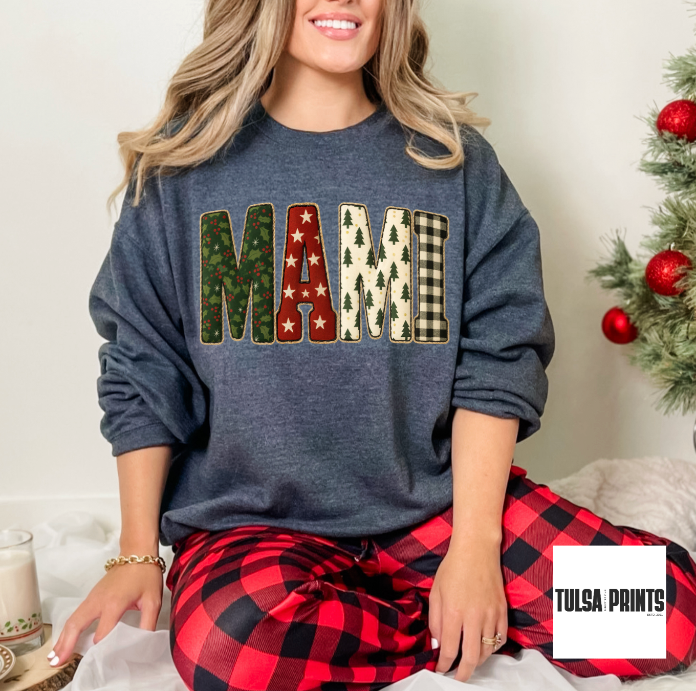 DTF CHRISTMAS FAUX EMBOSSED TRANSFER