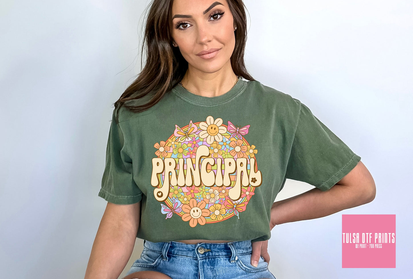 DTF PRINCIPAL GROOVY FLORAL TRANSFER