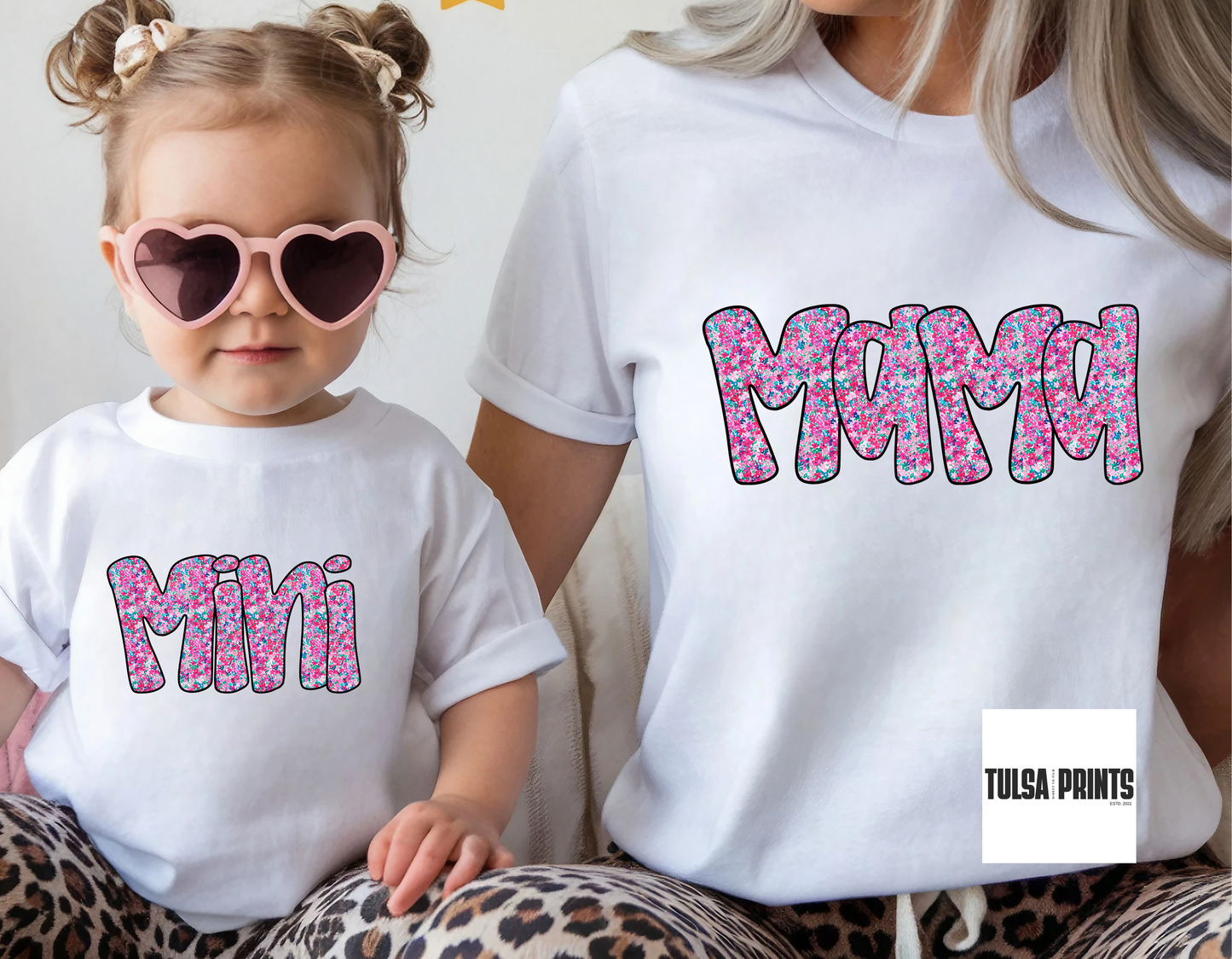 DTF PINK SUMMER FLORAL TRANSFER