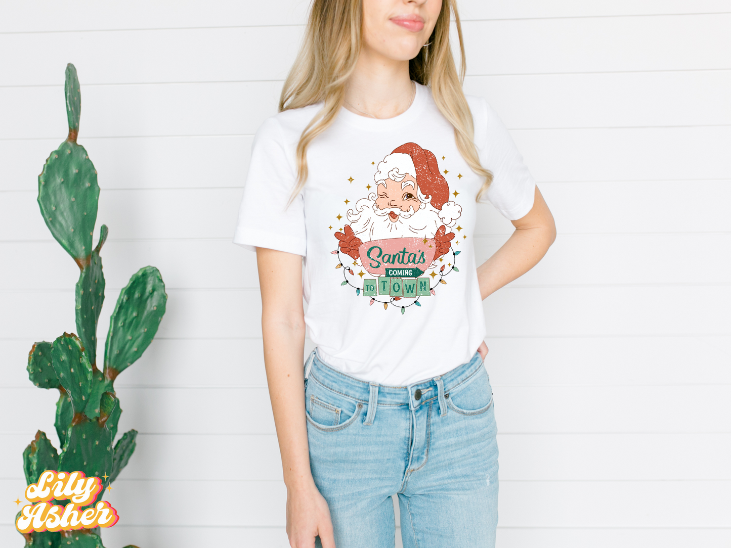 DTF SANTA'S COMING TO TOWN DISTRESSED TRANSFER