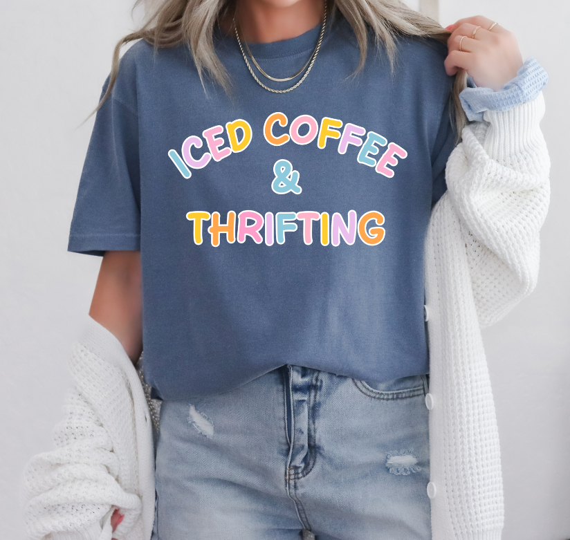 DTF ICED COFFEE & THRIFTING TRANSFER