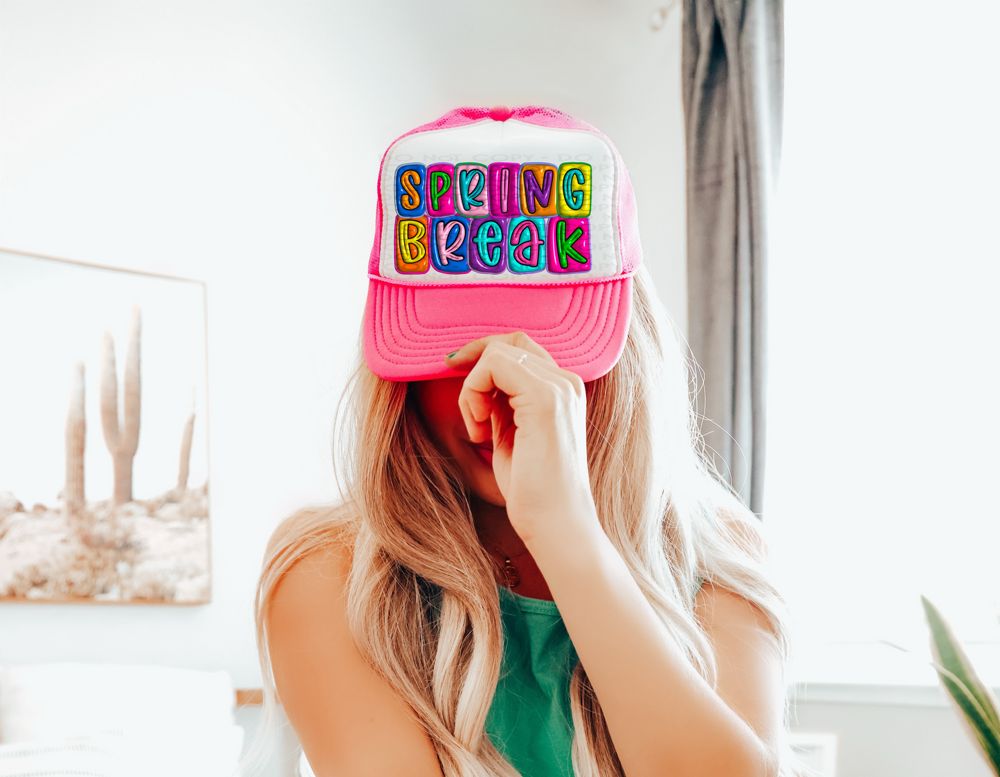 DTF SPRING BREAK 3D INFLATED LETTERS TRANSFER