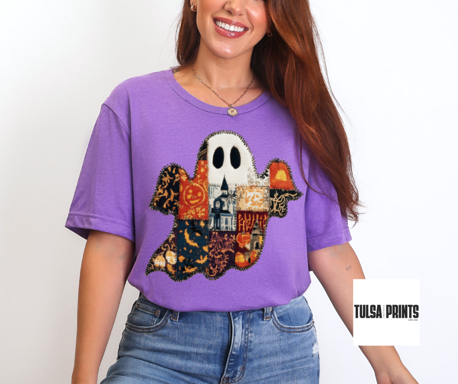 DTF PATCHWORK GHOST TRANSFER