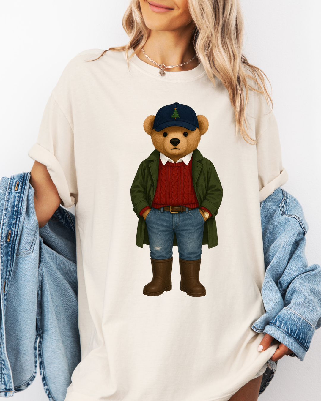 DTF CHRISTMAS OOTD BEAR TRANSFER