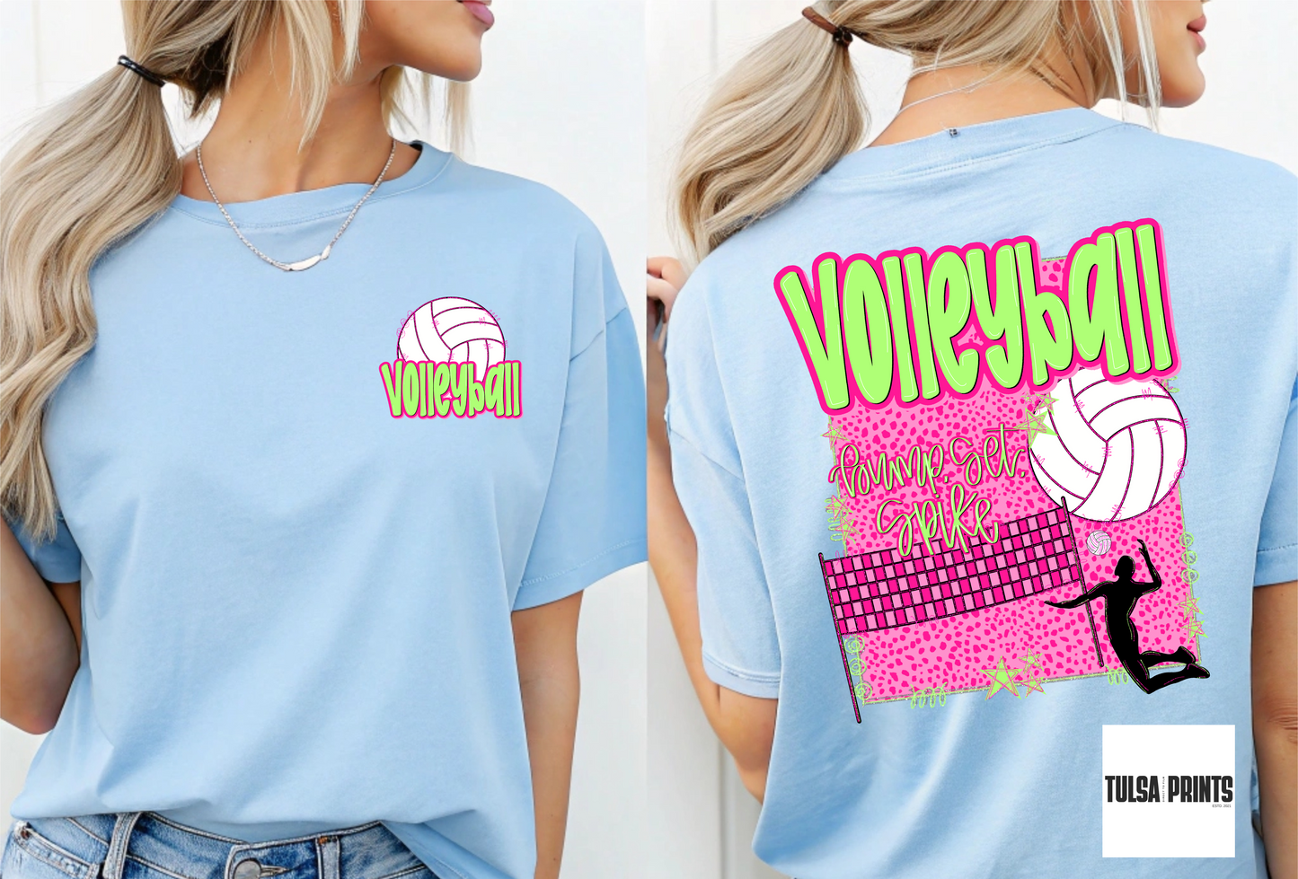 DTF VOLLEYBALL PREPPY W/ POCKET TRANSFER