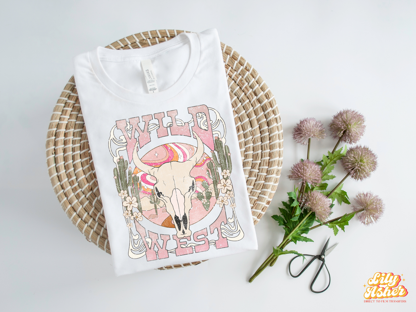 DTF WILD WEST PINK TRANSFER