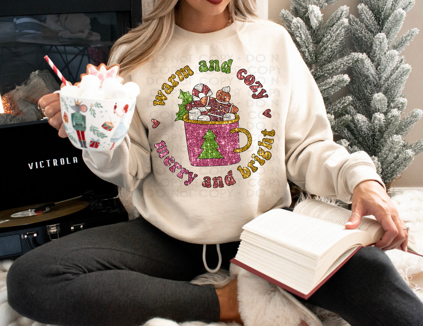 DTF WARM & COZY - MERRY & BRIGHT TRANSFER