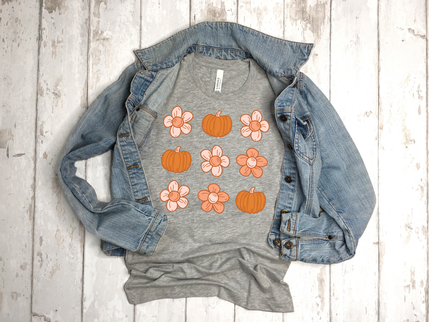 DTF PUMPKIN & FLOWER COLLAGE REG TRANSFER