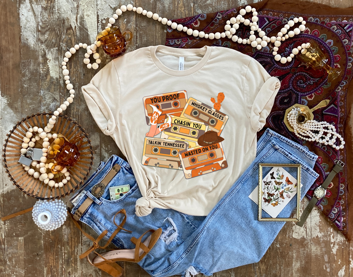 DTF ORANGE COUNTRY MIX CASSETTES TRANSFER