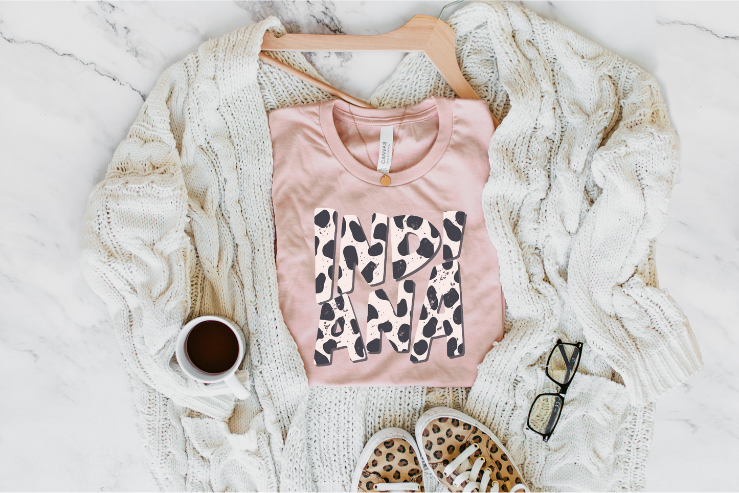 DTF BOHO INDIANA DALMATIAN PRINT TRANSFER